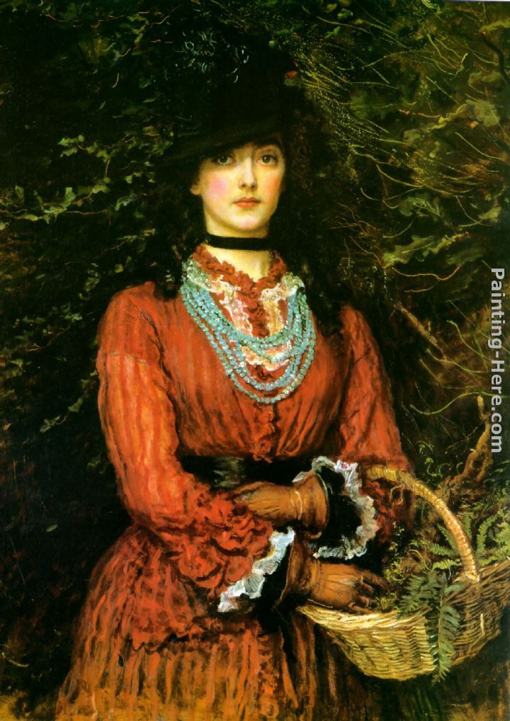Miss Eveleen Tennant painting - John Everett Millais Miss Eveleen Tennant art painting